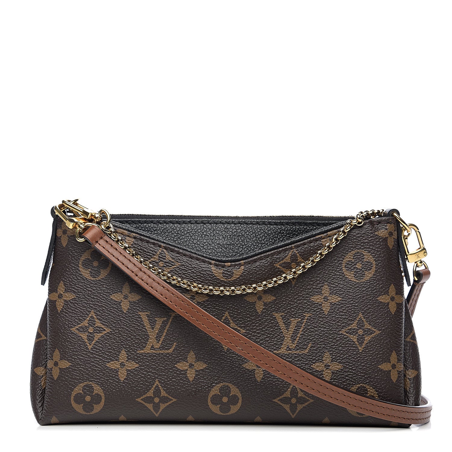 Louis Vuitton Monogram Pallas Clutch Black 1 of 8