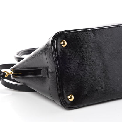 Prada Saffiano Vernice Open Promenade Tote Black 5 of 8