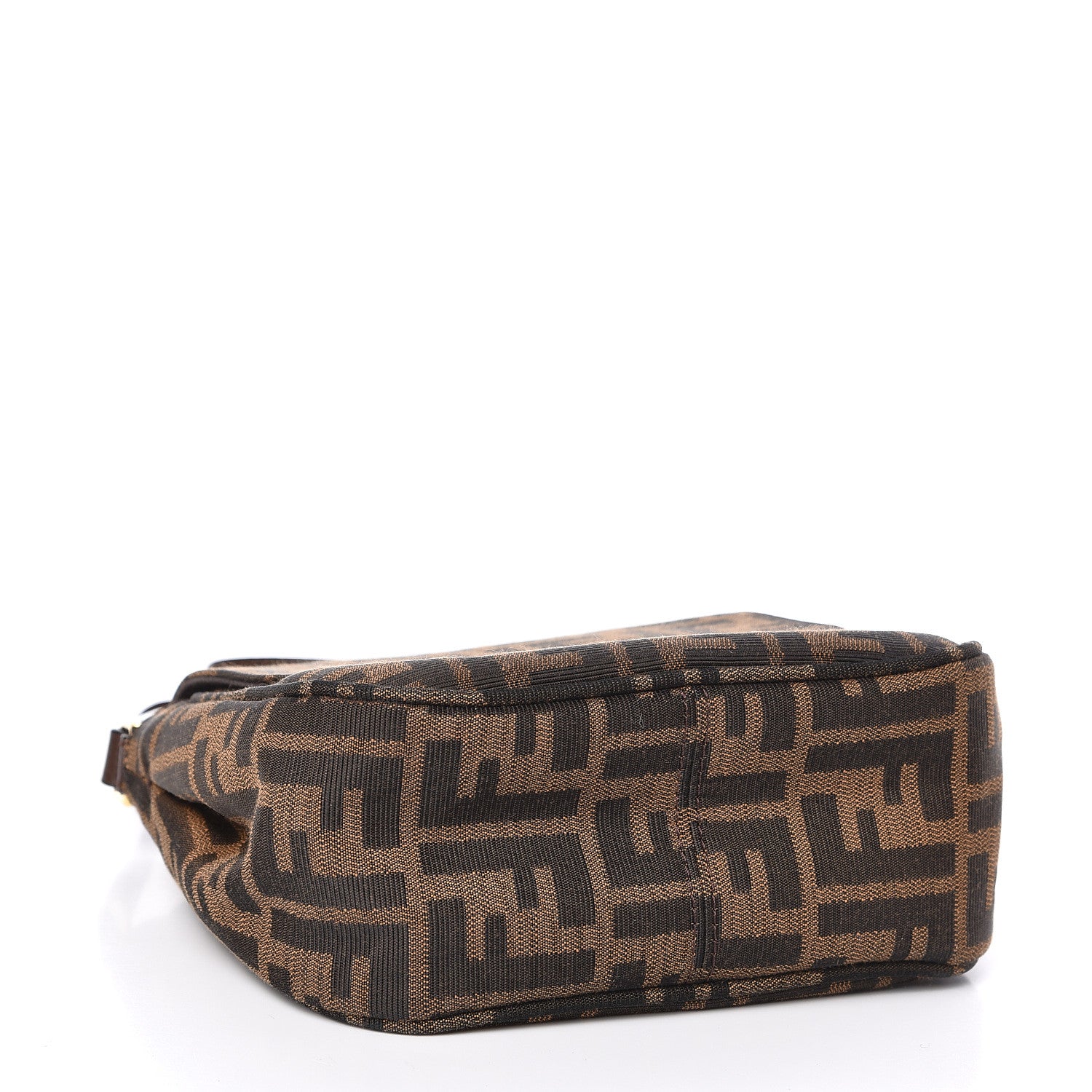 Fendi Zucca Vitello Artic Mini Messenger Bag Tobacco Castagna 4 of 10