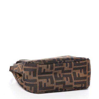 Fendi Zucca Vitello Artic Mini Messenger Bag Tobacco Castagna 4 of 10