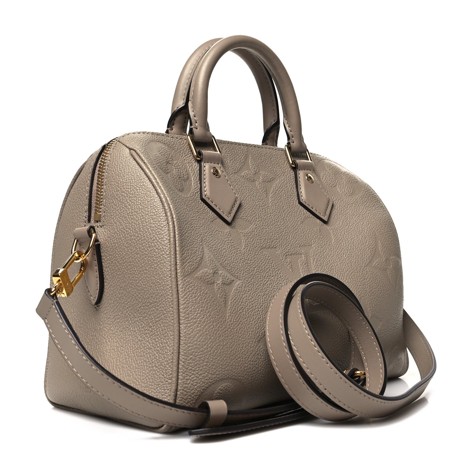 Louis Vuitton Empreinte Monogram Giant Speedy Bandouliere 25 Tourterelle 3 of 12