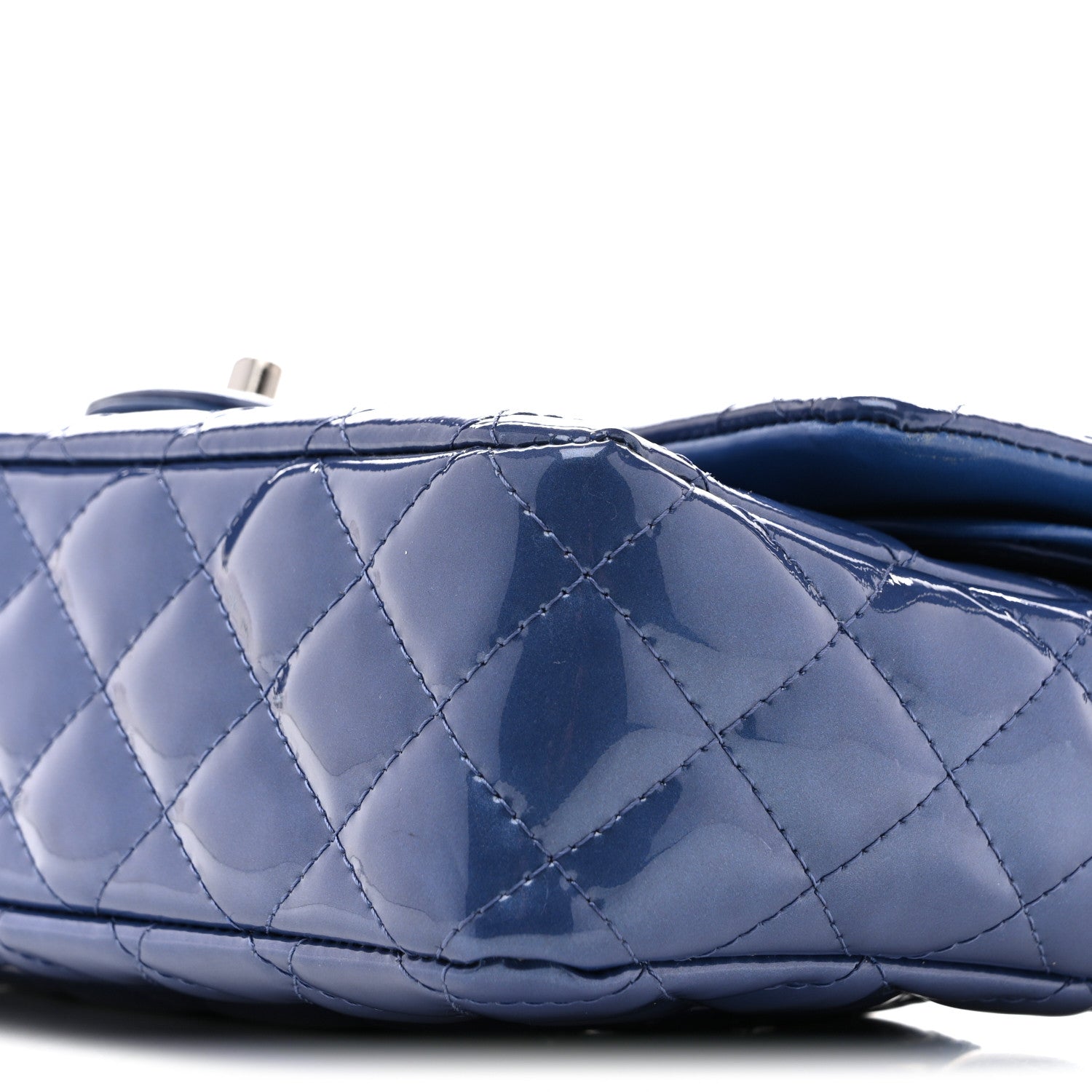Chanel Patent Quilted Medium Double Flap Blue 1853210 – FASHIONPHILE