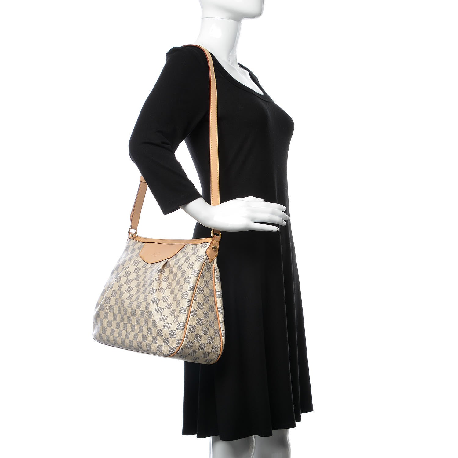 Louis Vuitton Damier Azur Siracusa MM 2 of 8