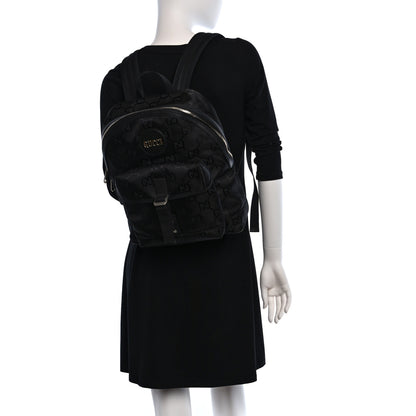 Gucci Econyl Nylon Monogram Off The Grid Backpack Black 2 of 10