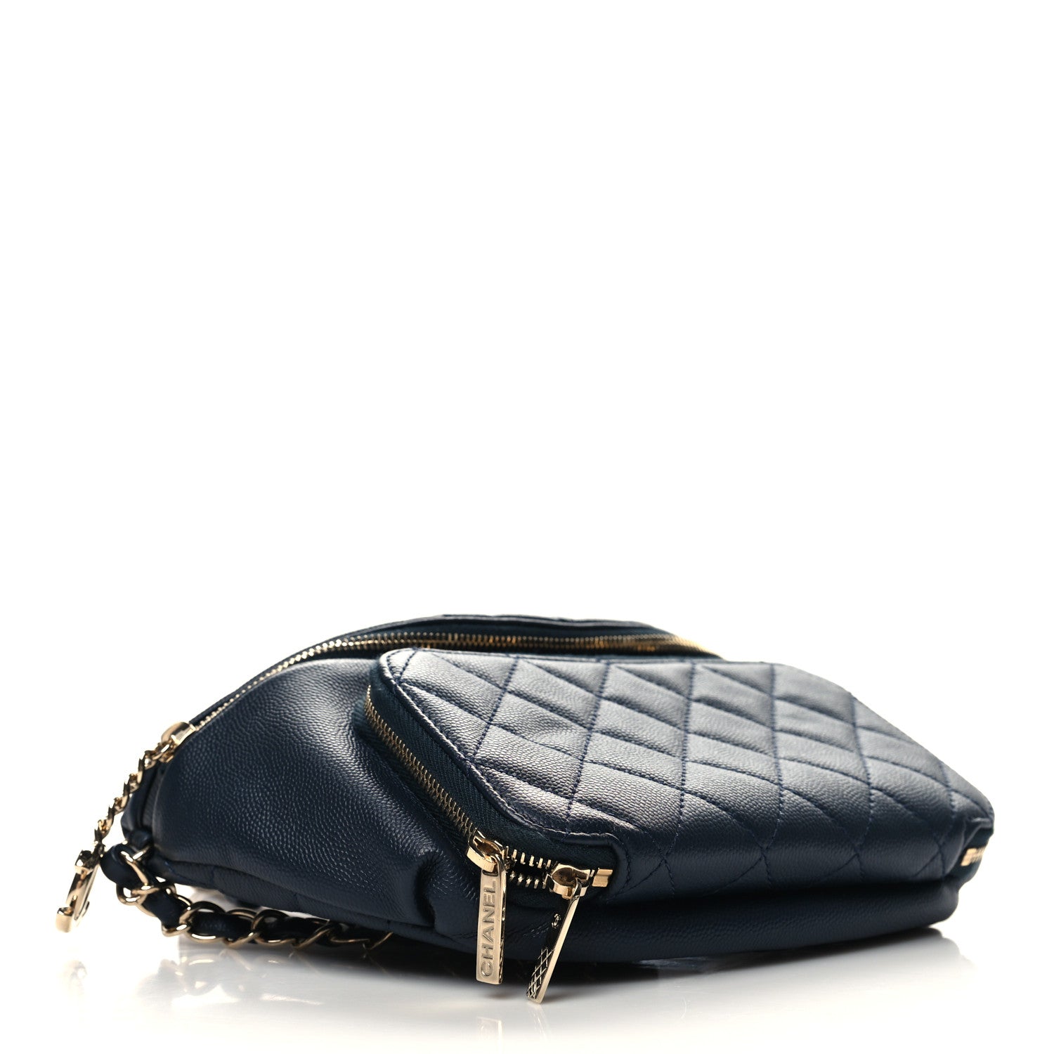 Chanel Caviar Quilted Business Affinity Waist Belt Bag Navy 4 of 11