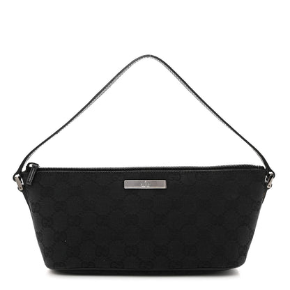 Gucci Monogram Boat Pochette Black 1 of 10