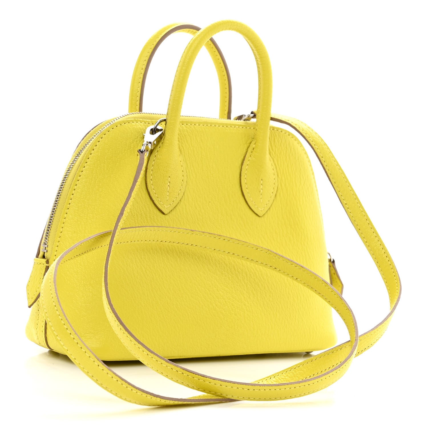 Hermes Chevre Mysore Mini 1923 Bolide Lime 3 of 12