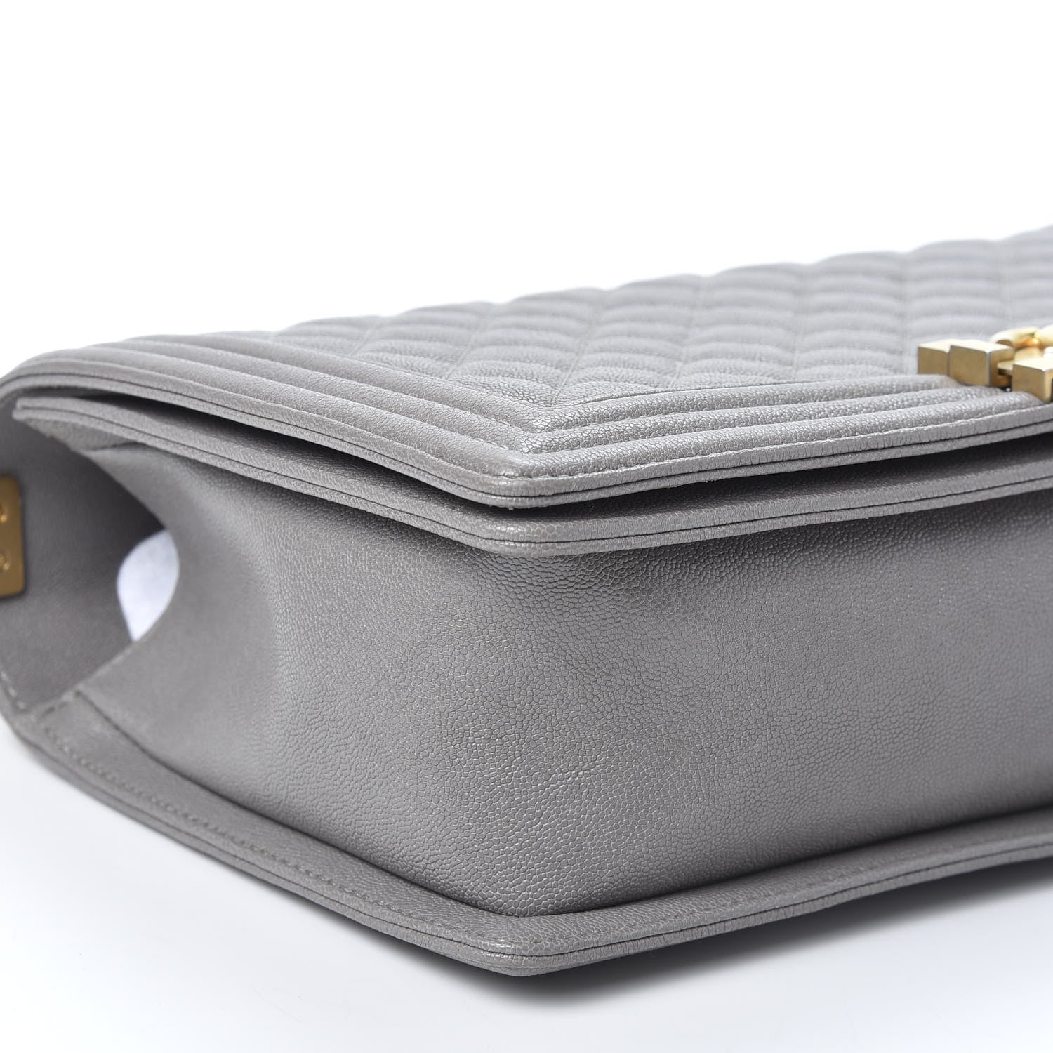 Chanel Caviar Quilted New Medium Boy Flap Grey 5 of 9