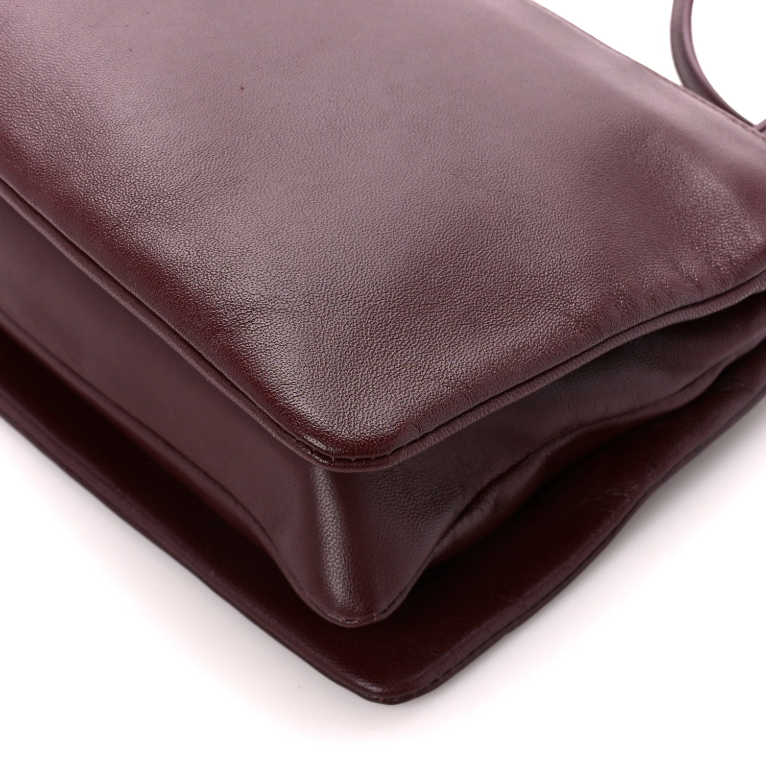 Celine Smooth Lambskin Small Trio Crossbody Bag Burgundy 12 of 12