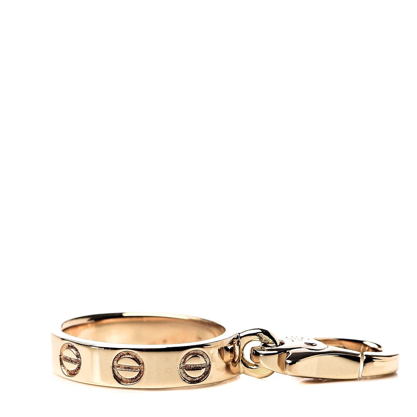 18K Yellow Gold LOVE Ring Charm