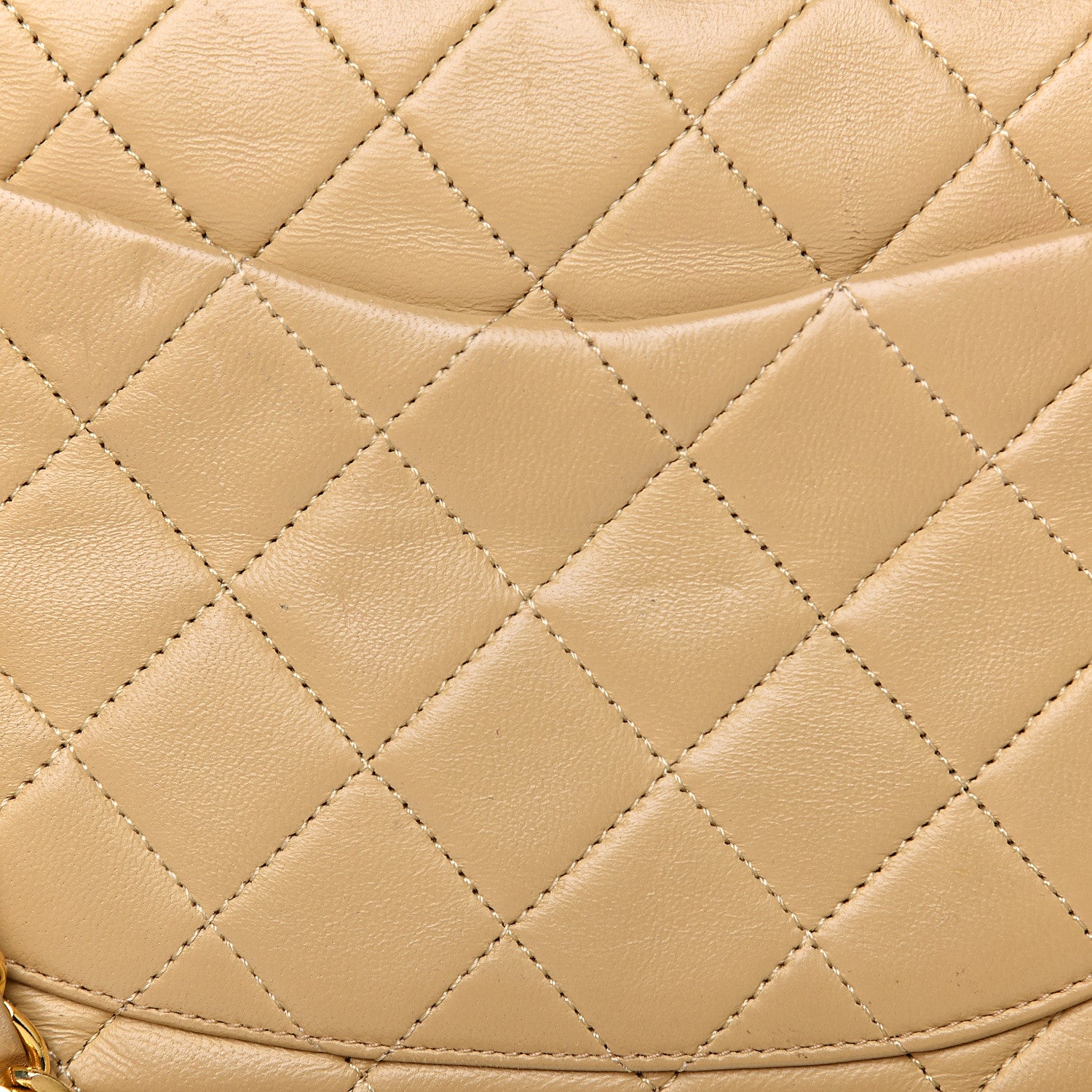 Chanel Lambskin Quilted Small Double Flap Beige 9 of 14