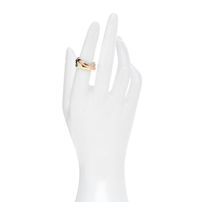Cartier 18K Pink Yellow White Gold Classic Les Must De Cartier Trinity Ring 52 6 2 of 4
