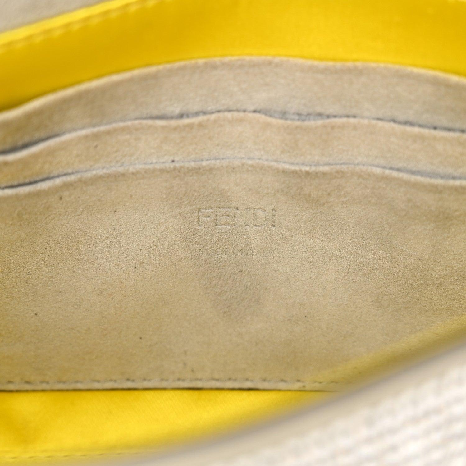 Fendi Crystal Vitello Laminato Mini Baguette Crystal Argento 6 of 14