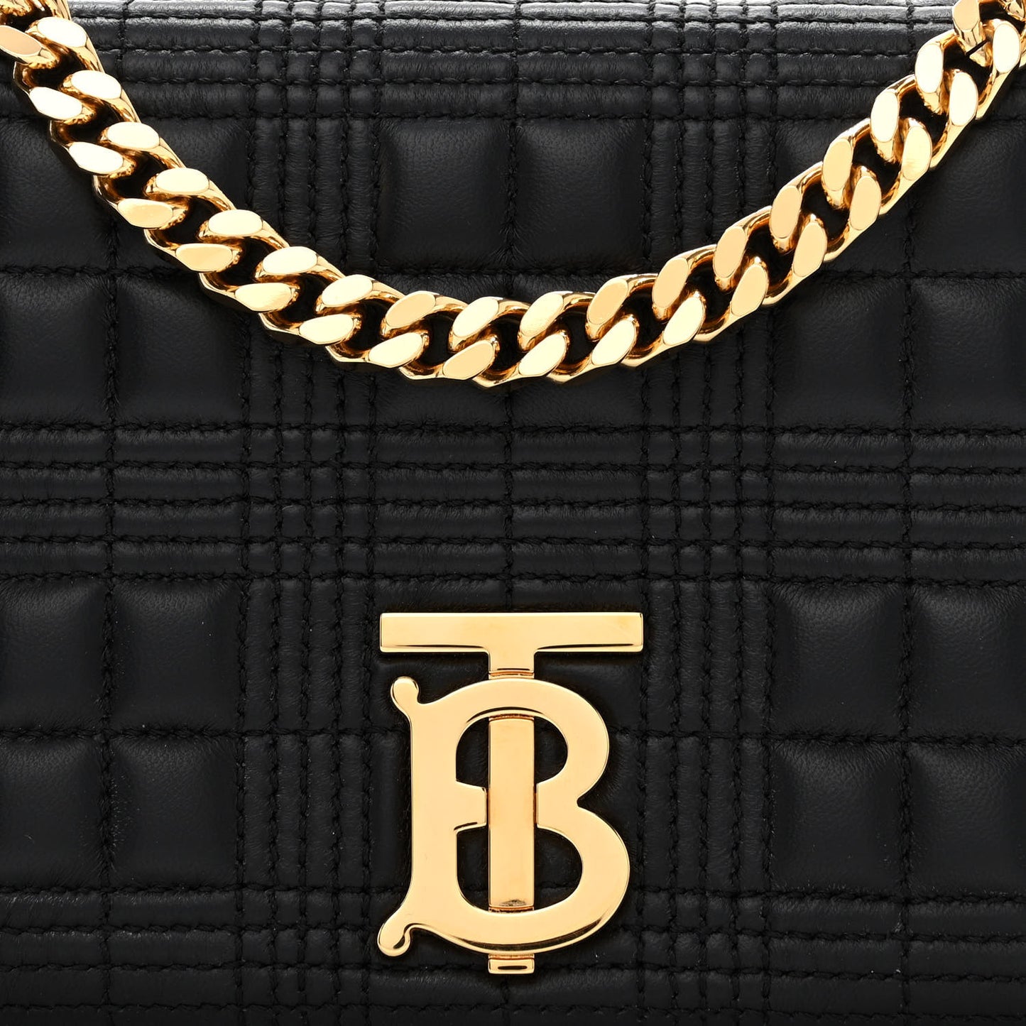 Lambskin Quilted Small Lola Bag Black