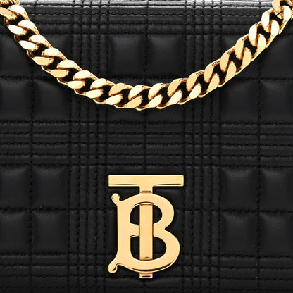 Burberry Lambskin Quilted Small Lola Bag Black 8 of 11