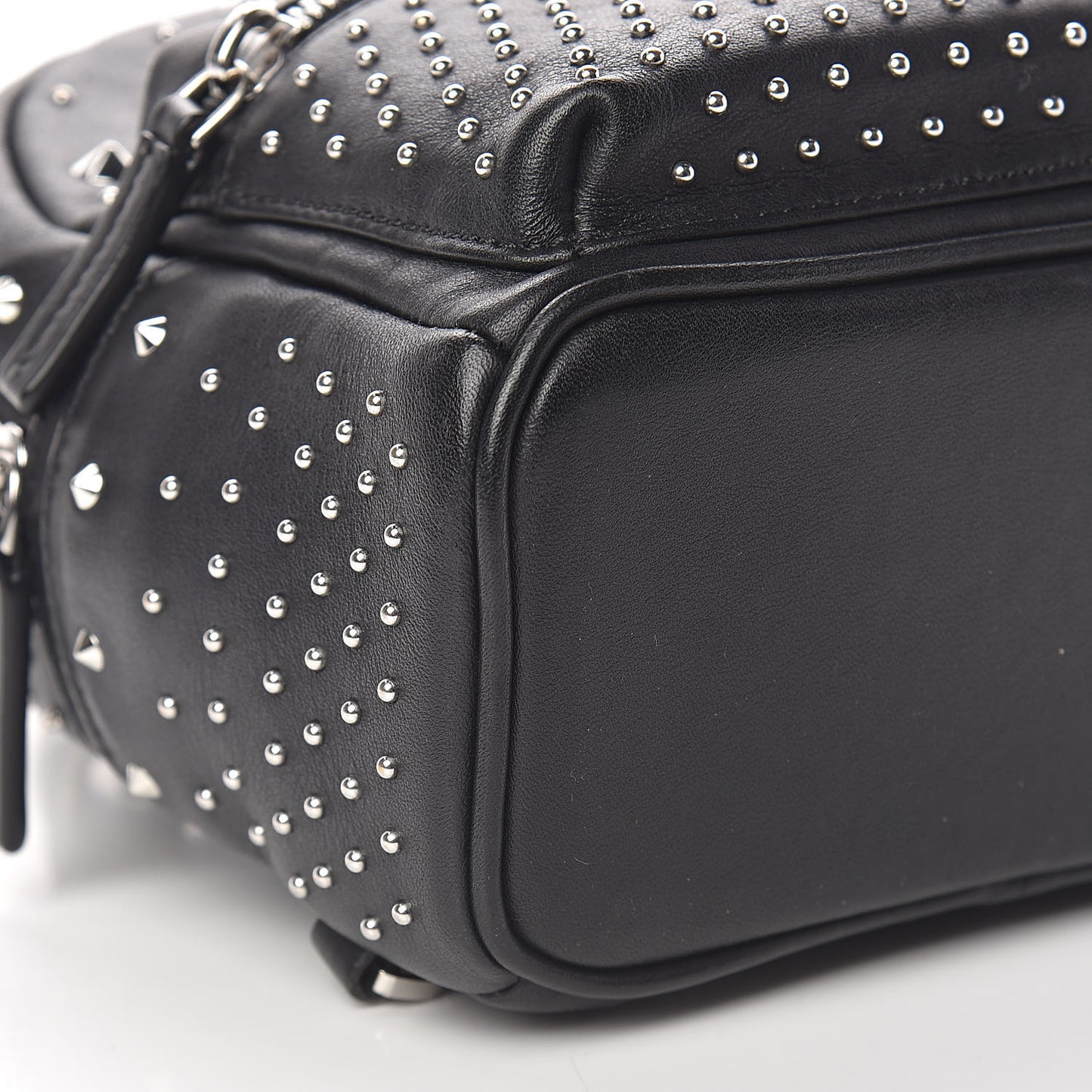 Calfskin Stud X-Mini Stark Bebe Boo Backpack Black