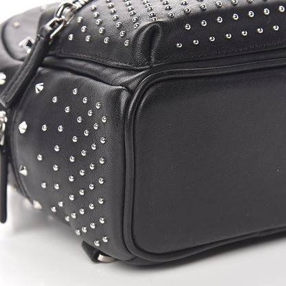 MCM Calfskin Stud X-Mini Stark Bebe Boo Backpack Black 8 of 10