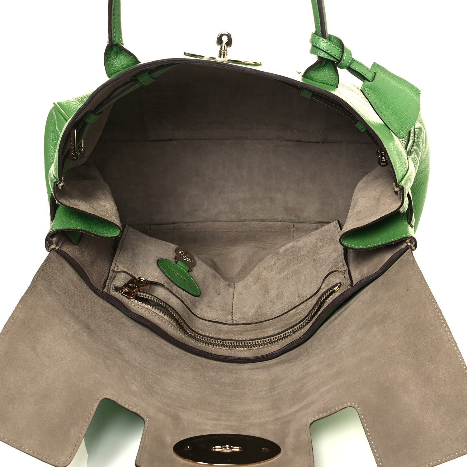 Mulberry Goatskin Bayswater Grass Green 4 of 16