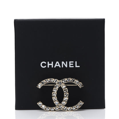 Chanel Baguette Crystal High Society CC Brooch Gold 4 of 4