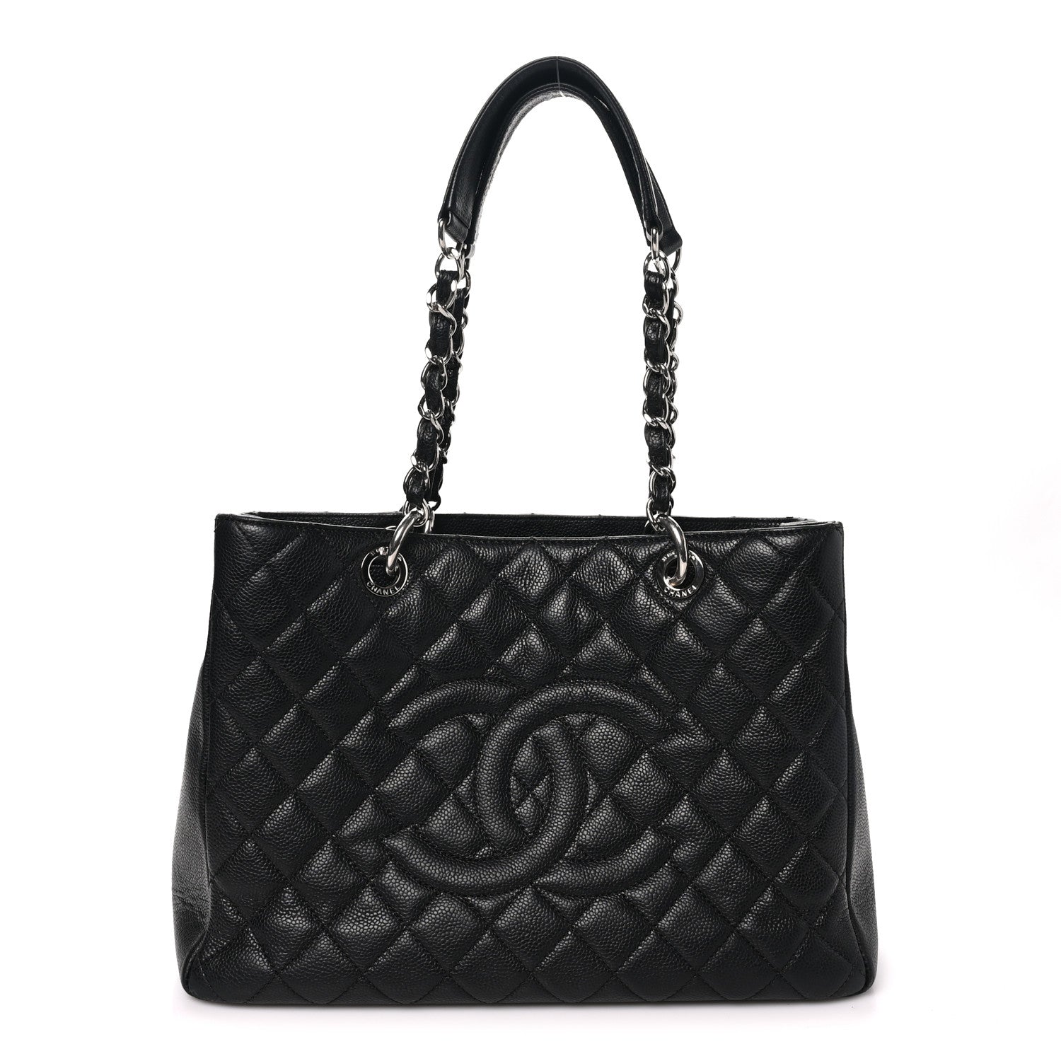 Chanel Caviar Quilted Grand Shopping Tote GST Black 1 of 9