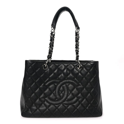 Chanel Caviar Quilted Grand Shopping Tote GST Black 1 of 9