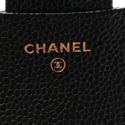 Chanel Caviar Quilted Compact Flap Wallet Black 6 of 8