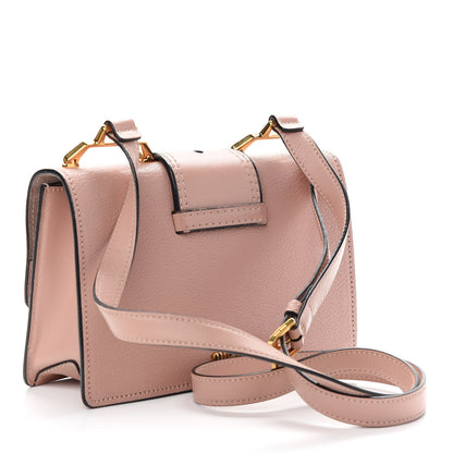 Miu Miu Goatskin Madras Soft Calf Crystal Embellished Shoulder Bag Mughetto 2 of 8