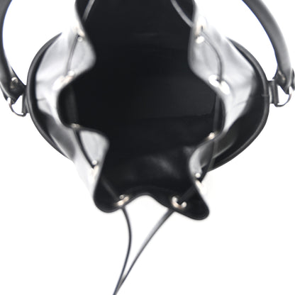 Saint Laurent Smooth Calfskin Studded Small Bahia Drawstring Bucket Bag Black 5 of 9
