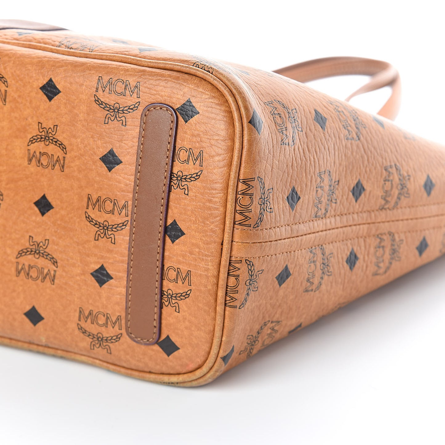 Visetos Medium Liz Reversible Shopper Tote Cognac