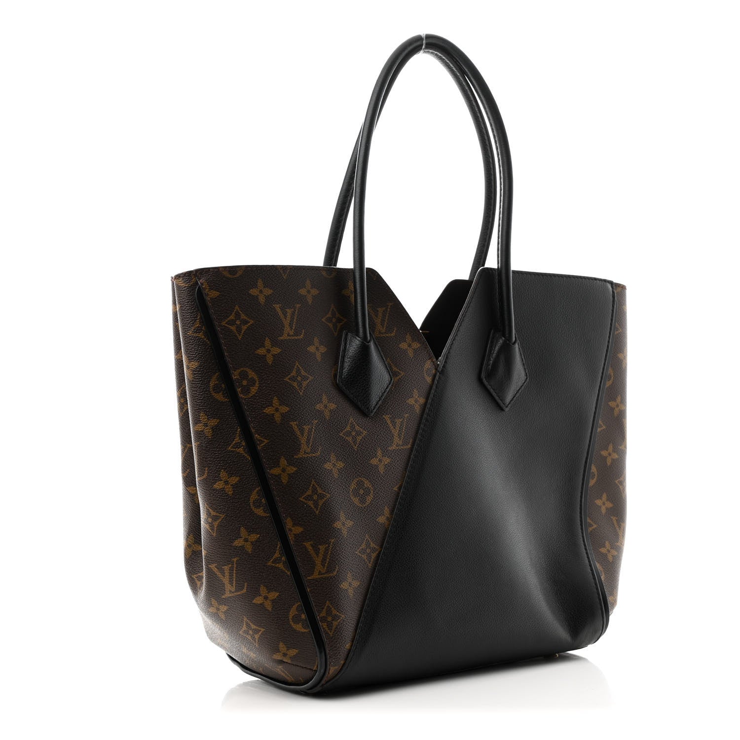 Louis Vuitton Calfskin Monogram Kimono Tote Black 3 of 10