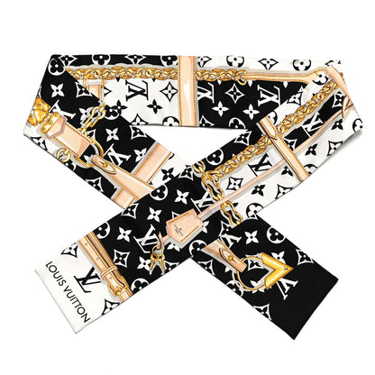 Louis Vuitton Silk Monogram Confidential Bandeau Black 1 of 4