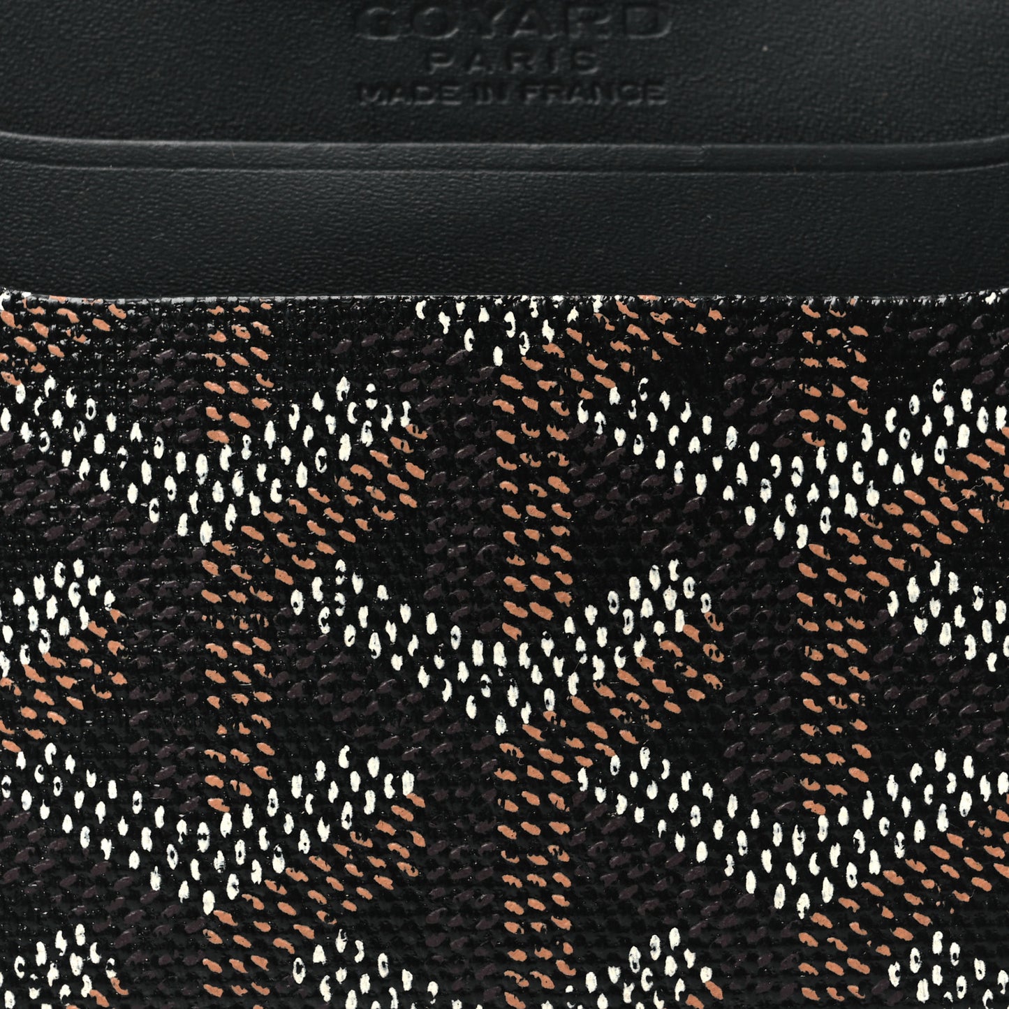 Goyardine Saint Sulpice Card Holder Black