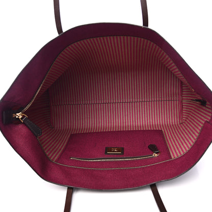 Fendi Zucca Spalmati Medium Roll Tote Tobacco Fuxia 5 of 11