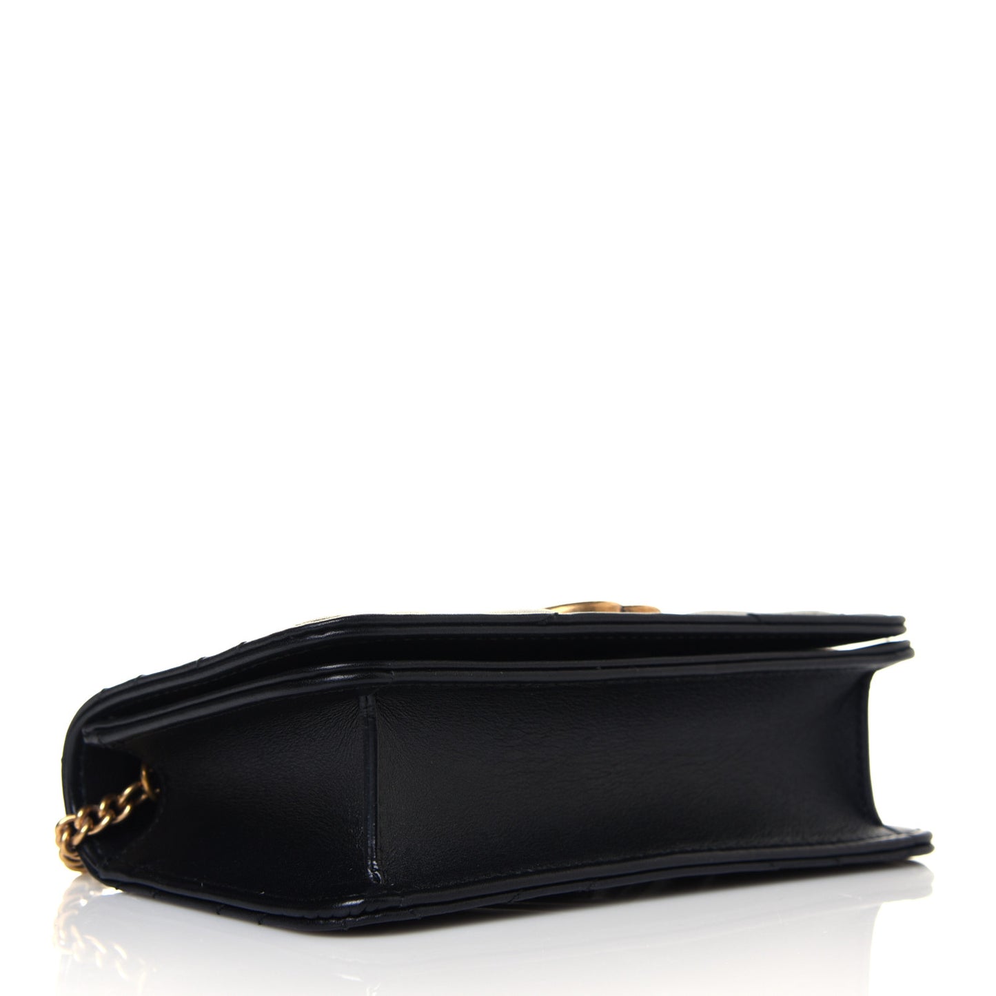 Calfskin Matelasse GG Marmont Mini Bag Black