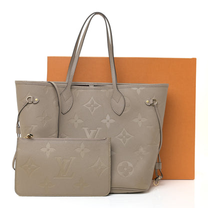Louis Vuitton Empreinte Monogram Giant Neverfull MM Tourterelle 11 of 11