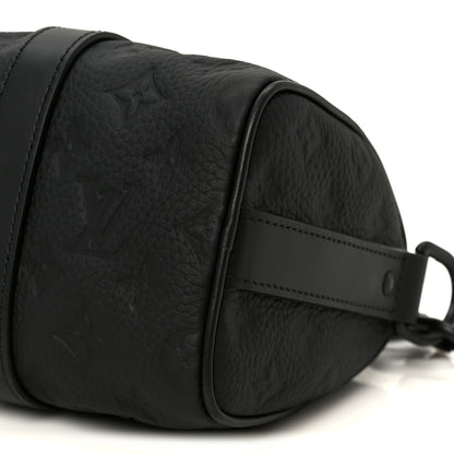 Louis Vuitton Monogram Taurillon Keepall Bandouliere 25 Black 10 of 10