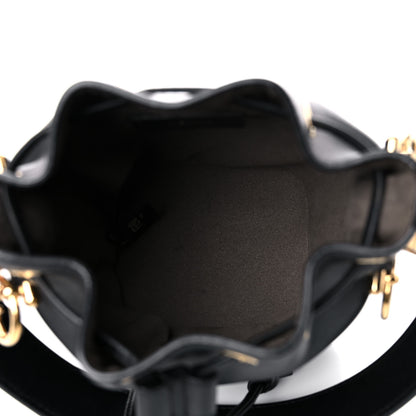 Fendi Vitello Century F is Fendi Eyebrow Monster Eyes Embossed Mini Mon Tresor Bucket Bag Black 5 of 11