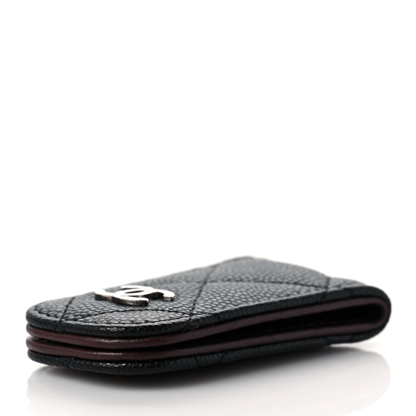 Caviar Quilted Money Clip Black