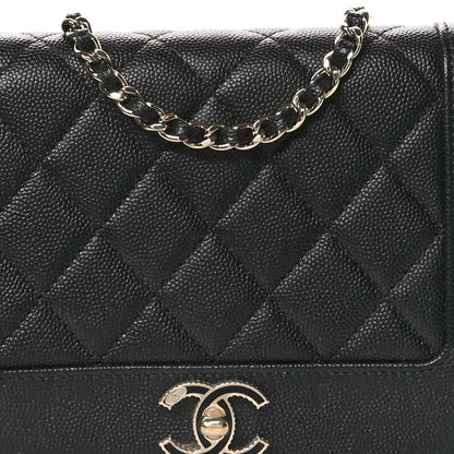 Chanel Caviar Quilted Vintage Mademoiselle Wallet On Chain WOC Black 9 of 12