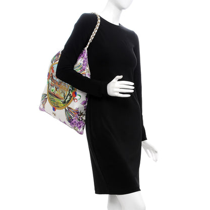 Dolce & Gabbana Silk Printed Anita Tote Multicolor 2 of 7