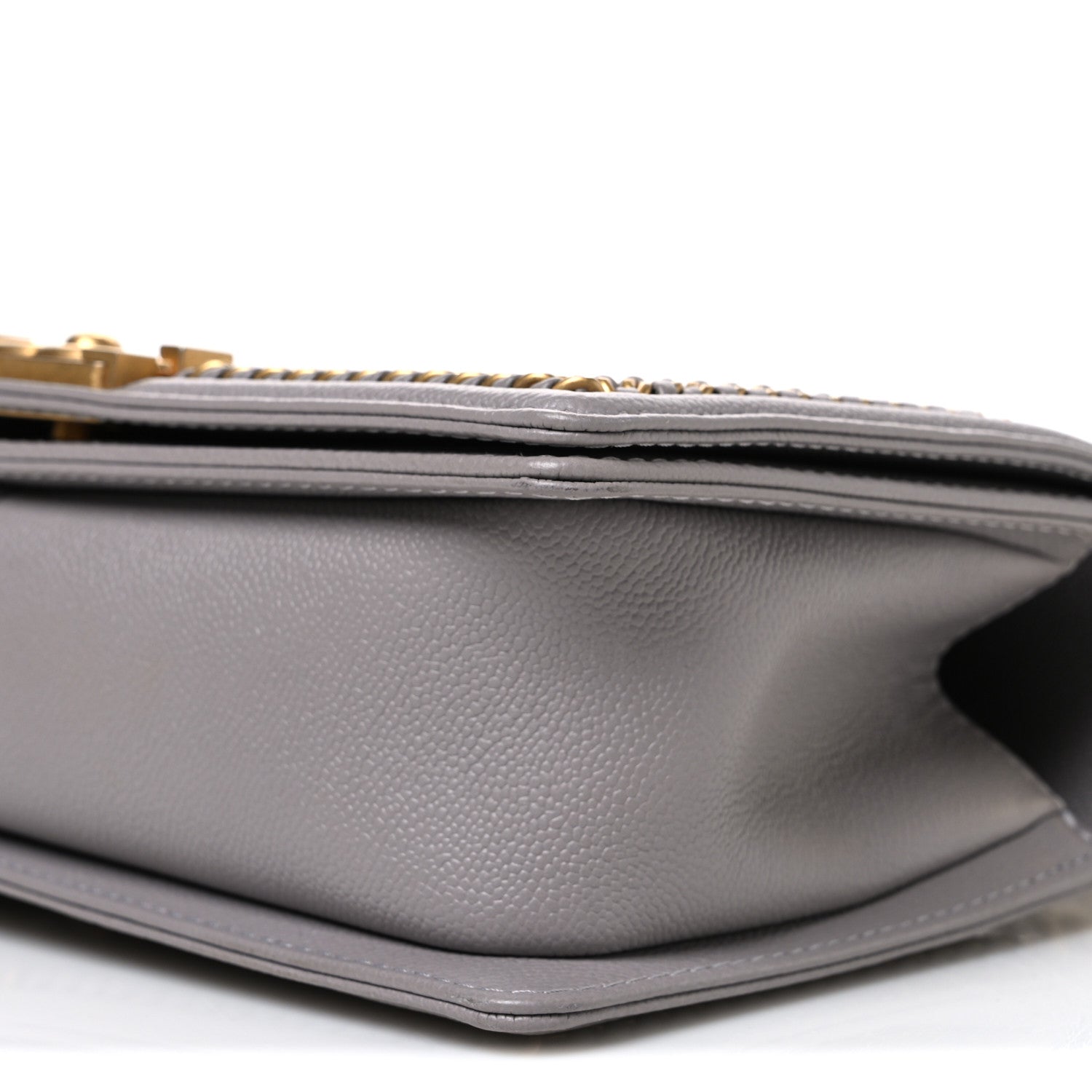 Chanel Caviar Quilted Chain Around Medium Boy Flap Grey 10 of 10