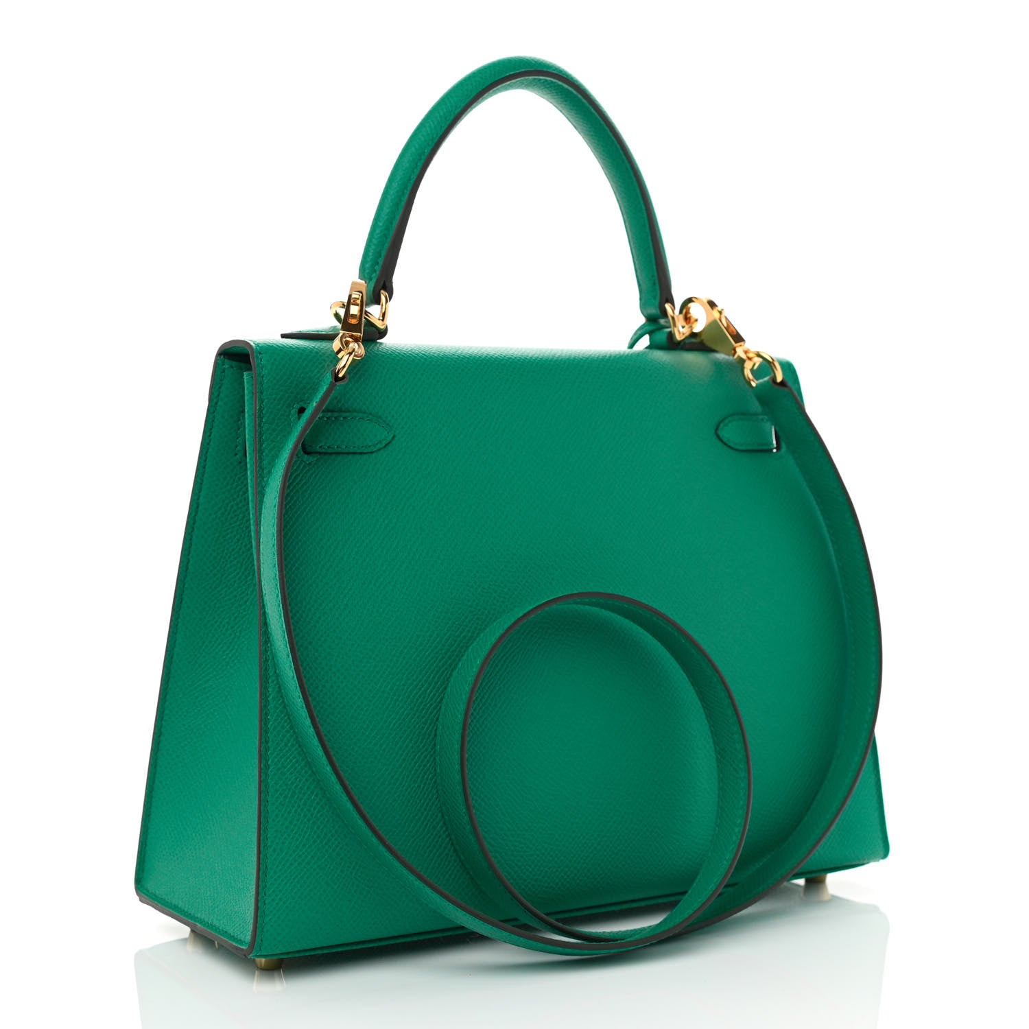 Hermes Epsom Kelly Sellier 25 Vert Jade 3 of 11
