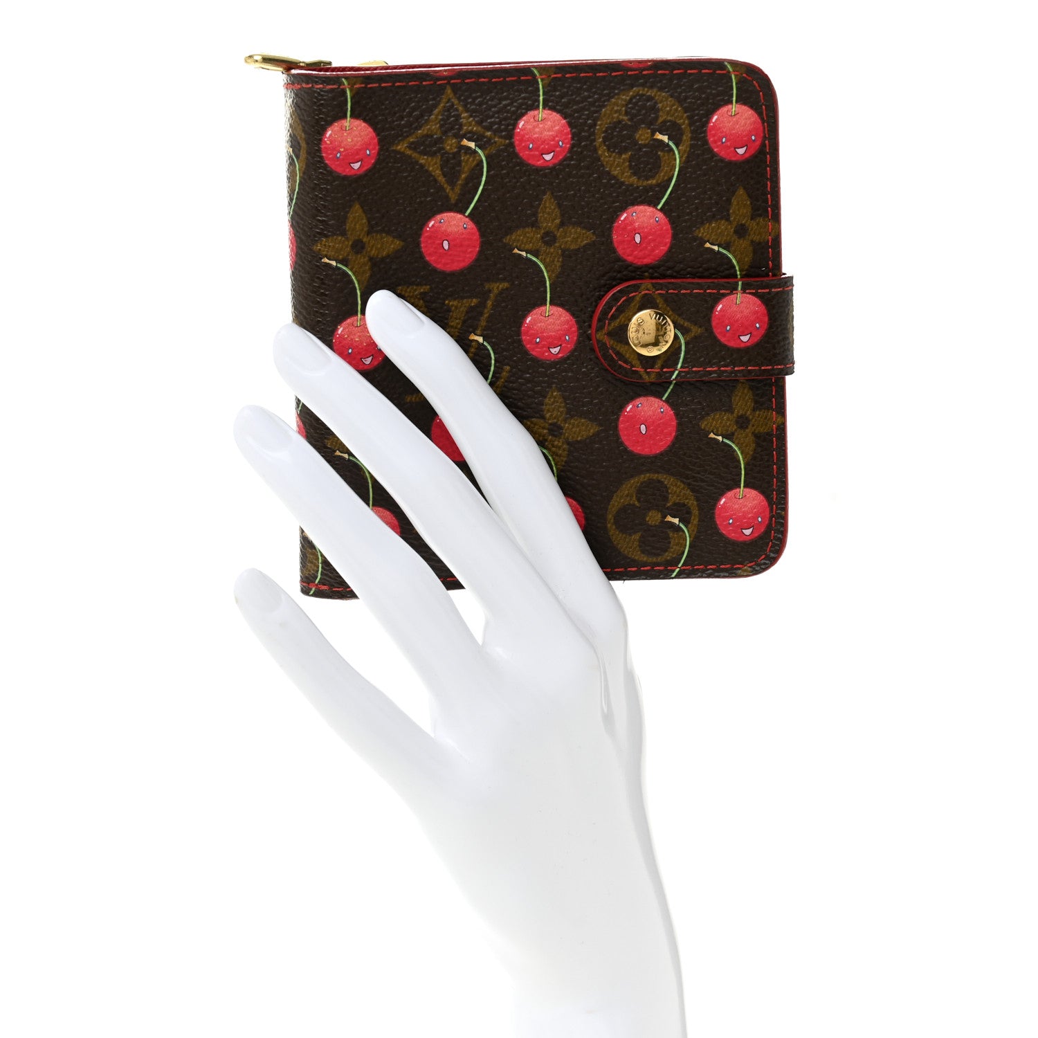Louis Vuitton Monogram Cerises Compact Zipped Wallet 2 of 10