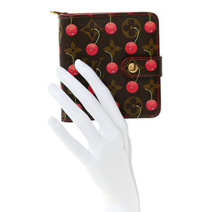 Louis Vuitton Monogram Cerises Compact Zipped Wallet 2 of 10