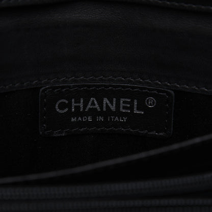 Chanel Patent Calfskin Quilted Flap Clutch With Chain Black 8 of 14