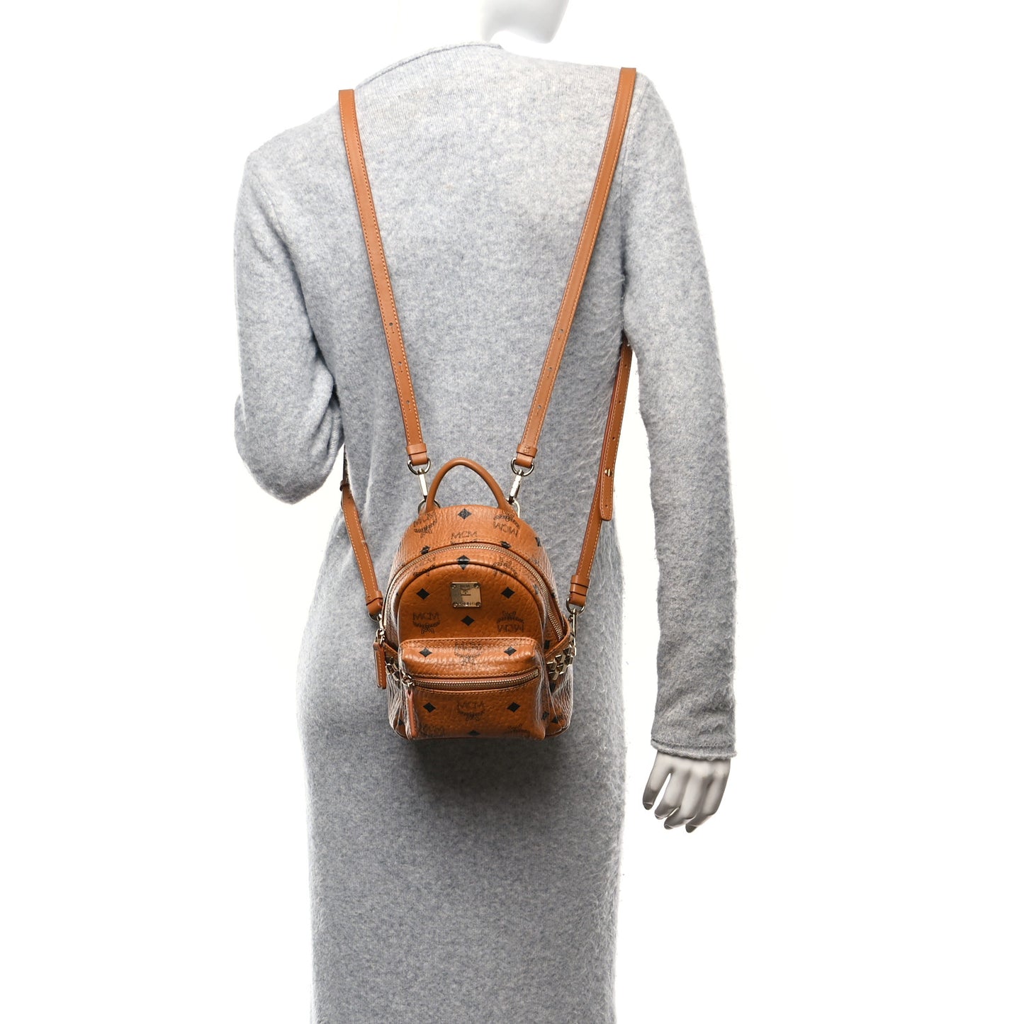 Visetos Side Stud X-Mini Stark Bebe Boo Backpack Cognac