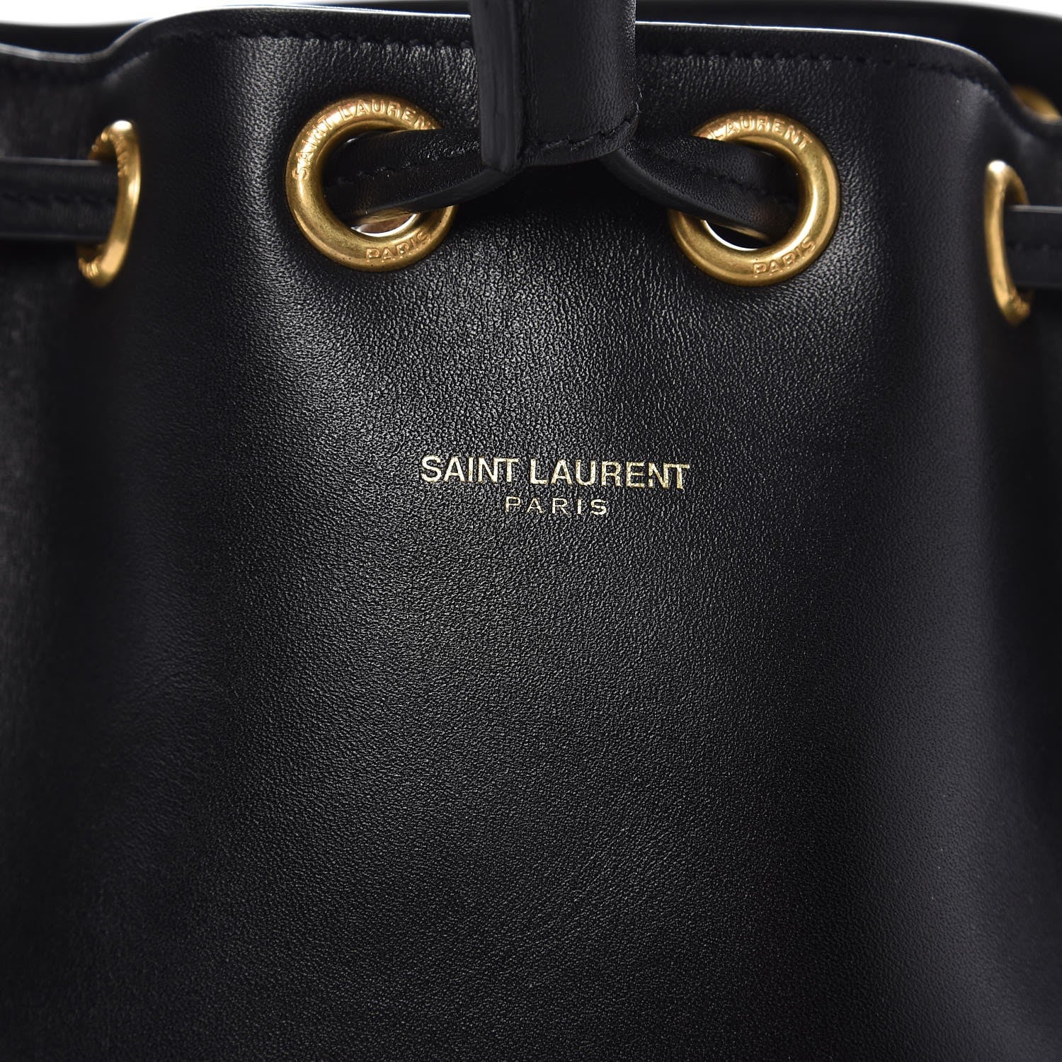 Saint Laurent Calfskin Small Emmanuelle Bucket Bag Black 8 of 8