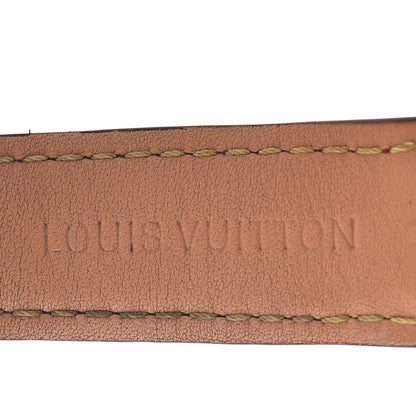 Louis Vuitton Stainless Steel Alligator 44mm Tambour Essential Voyagez Automatic Watch Brown 9 of 10