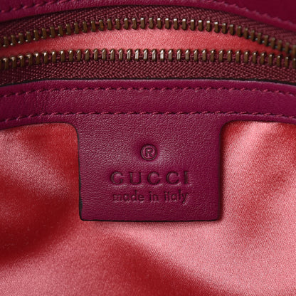 Gucci Velvet Matelasse Medium GG Marmont Shoulder Bag Fuchsia Violet Cyclamen 8 of 10
