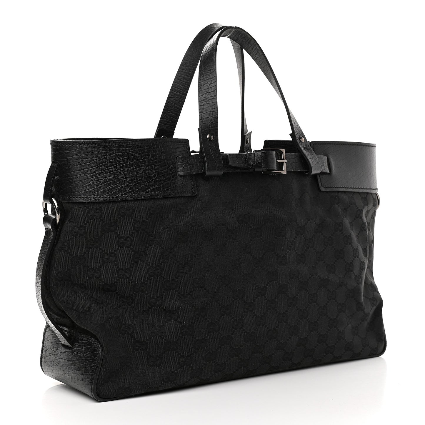 Monogram Large Tote Black